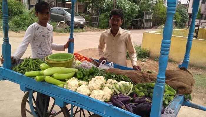 रायपुर: समोसा दुकान बंद होने पर सब्जियों की होम डिलेवरी कर रहा है 'रितिक' 1 sabji