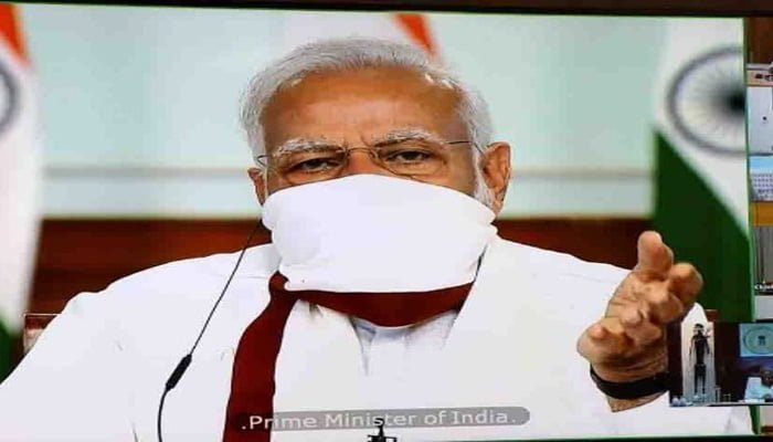गमछे का मास्क पहने दिखे मोदी, 30 अप्रैल तक बढ़ाया जा सकता है लॉकडाउन 1 PM Modi