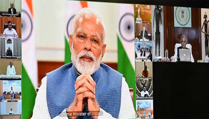 रायपुर : प्रधानमंत्री नरेन्द्र मोदी ने सभी राज्यों के मुख्यमंत्रियों के साथ वीडियो कॉन्फ्रेंस कर जानकारी ली 1 Pmo
