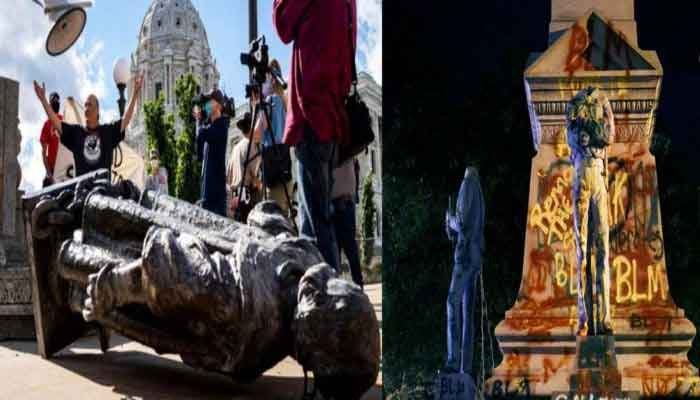 दुनियाभर में ऐतिहासिक स्मारकों पर हमला जारी, US में जॉर्ज फ्लॉयड की मौत के बाद बदले हालात 1 Historical-monuments