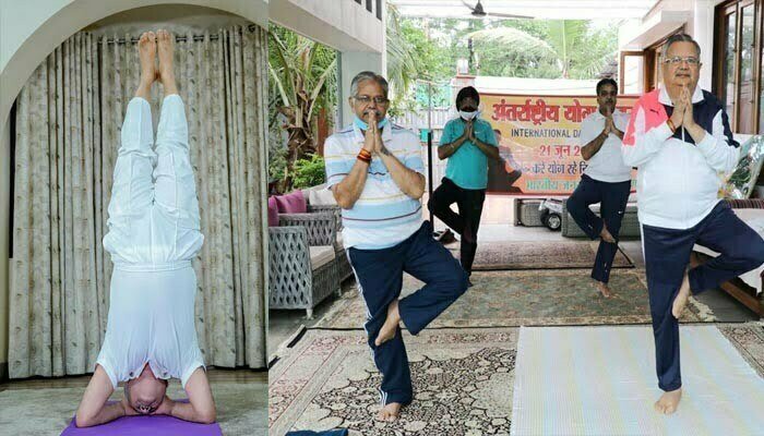 Photo of अंतरराष्ट्रीय योग दिवस: पूर्व सीएम के ‘एक पाद प्रणामासन’ के जवाब में सीएम का ‘शीर्षासन’