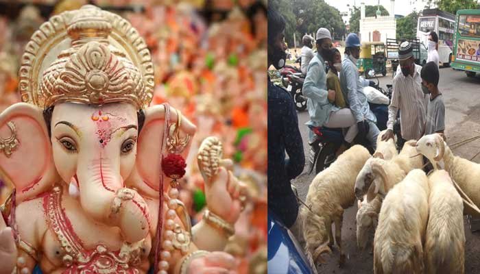 त्योहार गाइड लाइन: दर्शन करने आया भक्त संक्रमित हुआ तो आयोजकों को उठाना पड़ेगा इलाज का खर्च, बिन बकरे मनेगी इस बार ईद 1 eid and ganeshotsva