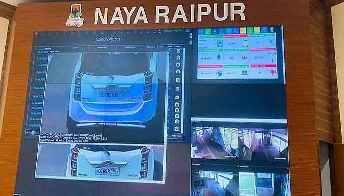 नया रायपुर की खाली सड़कों पर तेज रफ्तार गाड़ी दौड़ाई तो फौरन कटेगा चाला, कैमरे करेंगे निगरानी 1 naya raipr