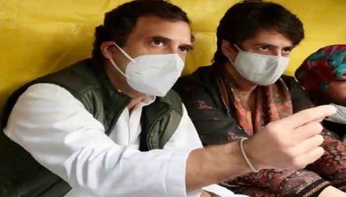 कांग्रेस नेता राहुल-प्रियंका आज कृषि कानूनों के विरोध में आंदोलन कर रहे पार्टी सांसदों से मिले 1 RAHUL 1