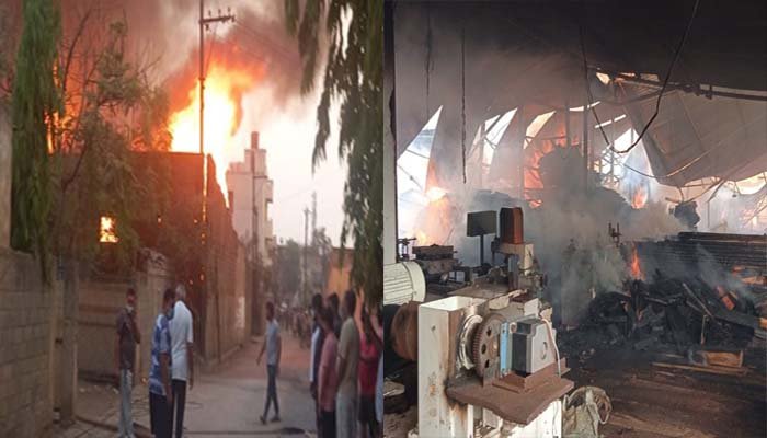 राजधानी के टिम्बर फैक्ट्री में अचानक भीषण आग लग गई 1 A sudden fire broke out in the Timber factory of the capital