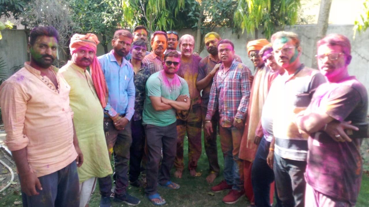 Festival of Rang Panchami celebrated with joy and gaiety in Ganjbasoda, fiercely blown colors and gulal