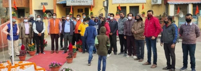 कोविड नियमों का पालन करते हुए, एनटीपीसी कोरबा बीएमएस कार्यालय में हुआ गणतंत्र दिवस कार्यक्रम 1 narmada mata 367