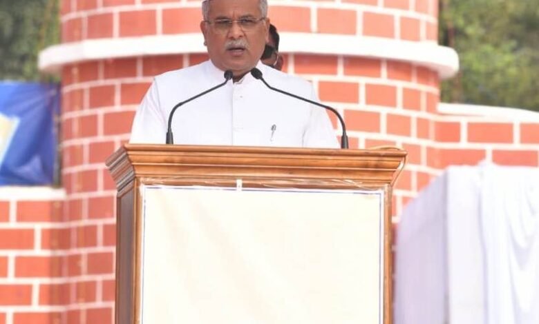 मुख्यमंत्री भूपेश बघेल का प्रदेश की जनता के नाम संदेश का मूलपाठ, जगदलपुर, लाल बाग परेड मैदान 1 narmada mata 378