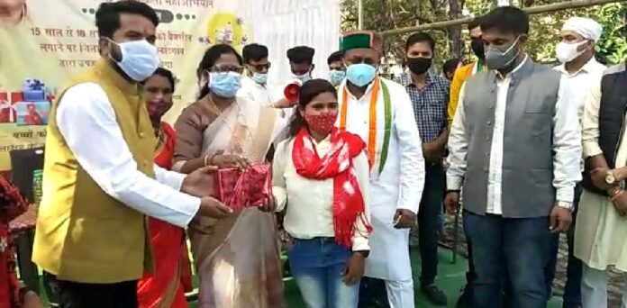 वैक्सीन लगवाओ उपहार पाओ, युवक कांग्रेस के आयोजन में महापौर मुख्य अतिथि 1 narmada mata 82