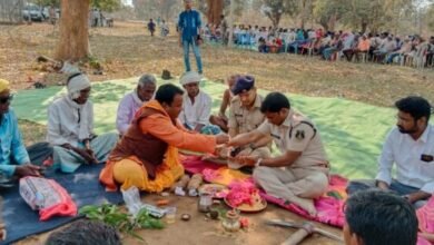 Photo of घने जंगलों के बीच ग्राम पाटनखास में नवीन थाना भवन का हुआ भूमिपूजन, आसपास के ग्रामीणों को मिलेगी सुविधा