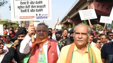 Photo of छ्त्तीसगढ़ में भाजपा का प्रदर्शन, सीएम भूपेश बघेल बोले अपना शासन भूल गए रमन सिंह
