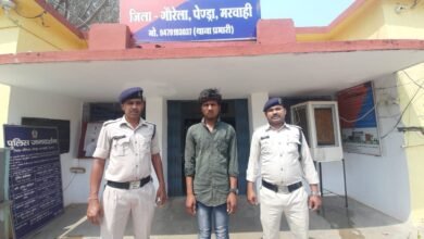 Photo of फार्म हाउस में छापा मारकर जुआ खेल रहे 8 लोगों को पुलिस ने किया गिरफ्तार,4 लाख 7 हजार रुपये नगदी तथा ताश की 52 पत्ती एवं 7 मोबाइल व 3 कार किया जब्त