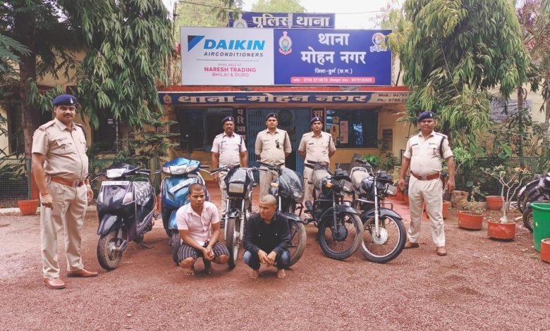 मोटर सायकल चोरी करने वाले 02 आरोपी को पुलिस ने किया गिरफ्तार 1 A 56