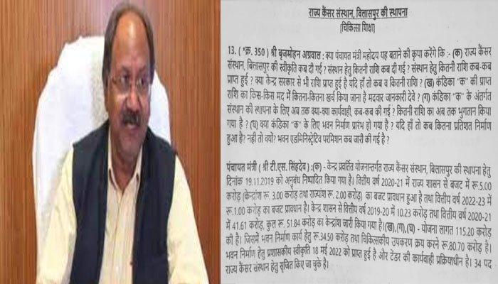 बृजमोहन ने विधानसभा में उठाया राज्य कैंसर संस्थान बिलासपुर का मामला 1 photo 39