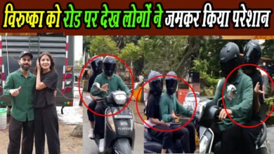 Photo of बारिश का मजा लेने पति विराट कोहली संग स्कूटी में निकली अनुष्का शर्मा
