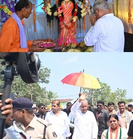 मुख्यमंत्री ने माता चंडी मंदिर से भेट-मुलाकात कार्यक्रम स्थल तक रोड शो किया 1 subcribe 4rth eye news 59
