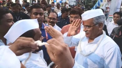 Photo of मुख्यमंत्री के रायगढ़ आगमन पर काँग्रेस सेवादल ने किया परम्परा अनुसार स्वागत
