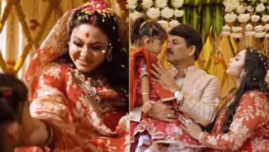 Photo of तीसरी बार पिता बनने जा रहे मनोज तिवारी,शेयर की पत्नी की गोदभराई की तस्वीरें