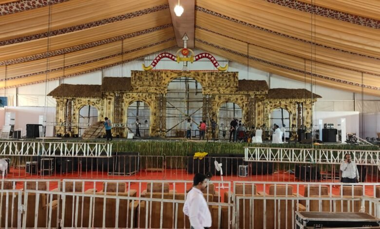 राष्ट्रीय रामायण महोत्सव की तैयारियां पूरी,अरण्य कांड की थीम पर सज रहा मंच 1 1685533708 44aebc8cd862d85b220c
