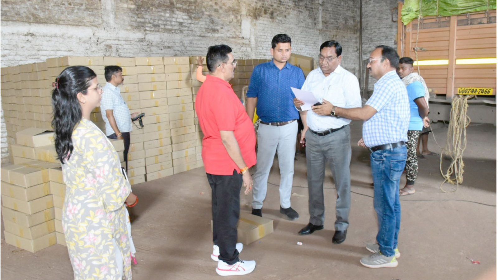 The, Collector, inspected, the, liquor, warehouse, office, located, in, Mohara, in, view, of, the, Assembly, elections, 2023,