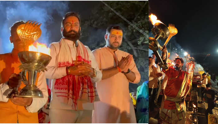 करणी सेना अध्यक्ष द्वारा शुरु की गई परंपरा ले रही विशाल रूप, खारुन गंगा महाआरती में उमड़ी हज़ारों श्रद्धालुओं की भीड़ 1 The tradition started by Karni Sena President is taking a huge form, thousands of devotees gathered in Kharun Ganga Maha Aarti.