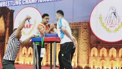 Photo of पंजा लड़ाई में श्रीमंत झा ने किया छत्तीसगढ़ का नाम रोशन