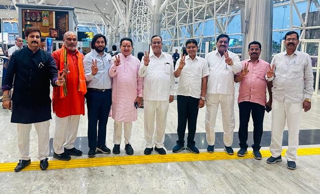 आरंग विधायक गुरु खुशवंत साहेब सहित कई विधायक और नेता पीएम के शपथ ग्रहण में शामिल होने दिल्ली रवाना 1 ice screenshot 20240608 195121