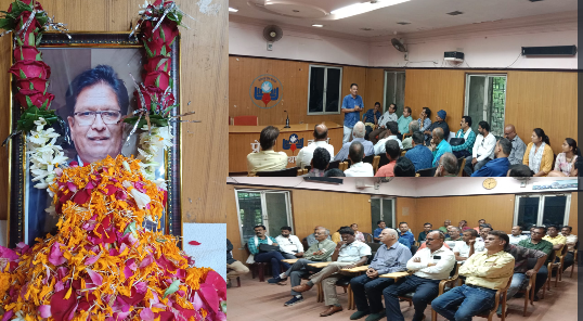 रायपुर प्रेस क्लब परिवार ने दी दिवंगत फोटो पत्रकार शारदा दत्त त्रिपाठी को श्रद्धांजलि 1 Raipur Press Club family pays tribute to late photojournalist Sharda Dutt Tripathi