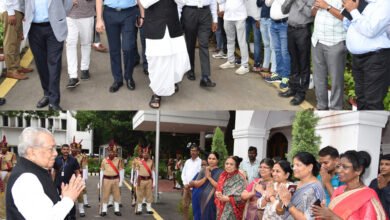 Photo of  निवर्तमान राज्यपाल विश्वभूषण हरिचंदन को दी गई भावभीनी विदाई
