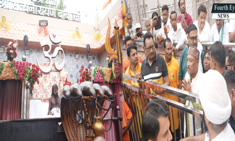 श्री श्री 108 श्री सत्यनारायण बाबा धाम कोसमनारा में दर्शन के लिए पहुंचे मुख्यमंत्री श्री विष्णु देव साय 1 Shri Shri 108 Chief Minister Shri Vishnu Dev Sai arrived for darshan at Shri Satyanarayan Baba Dham Kosmanara.