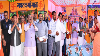 Photo of उप मुख्यमंत्री अरुण साव भक्त माता कर्मा मंदिर के प्राण प्रतिष्ठा समारोह में हुए शामिल