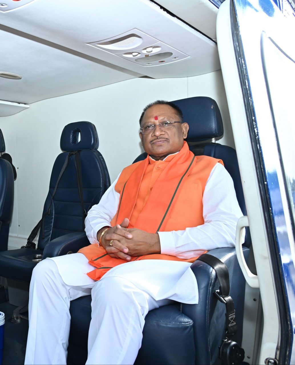 Chief Minister Vishnu Dev leaves for Kawardha for darshan of Lord Bhoramdev.