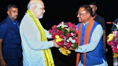 Photo of केन्द्रीय गृह मंत्री अमित शाह छत्तीसगढ़ के तीन दिवसीय प्रवास पर राजधानी रायपुर पहुंचे