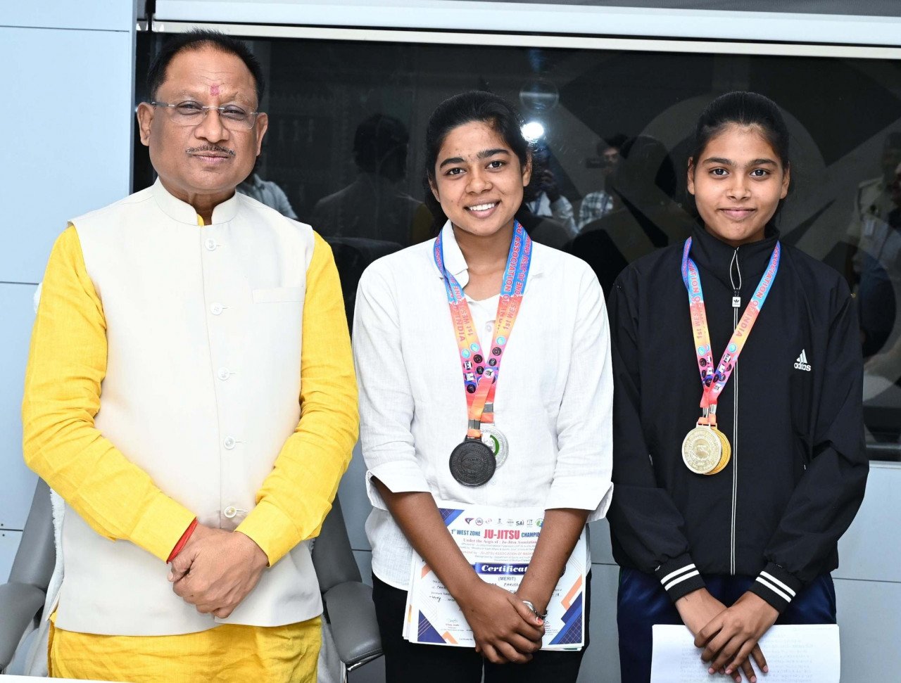 Ju-Jitsu players met Chief Minister Vishnu Dev Sai