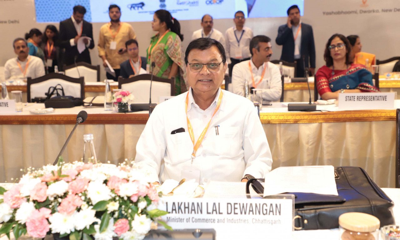 Chhattisgarh's Industries Minister Lakhan Lal Dewangan participated in 'Udyog Samagam' in New Delhi.