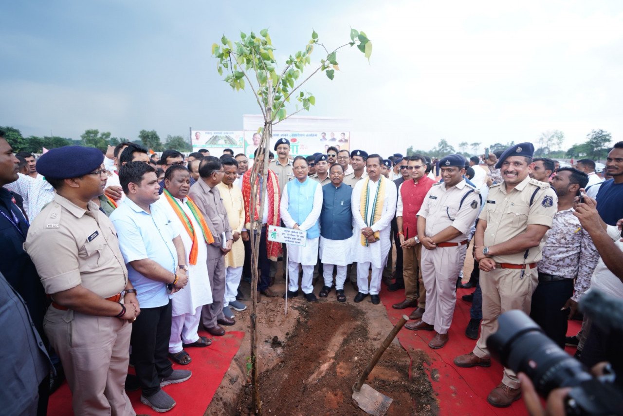 Chief Minister Vishnu Dev Sai planted trees under the 'One Tree in the Name of Mother' campaign.