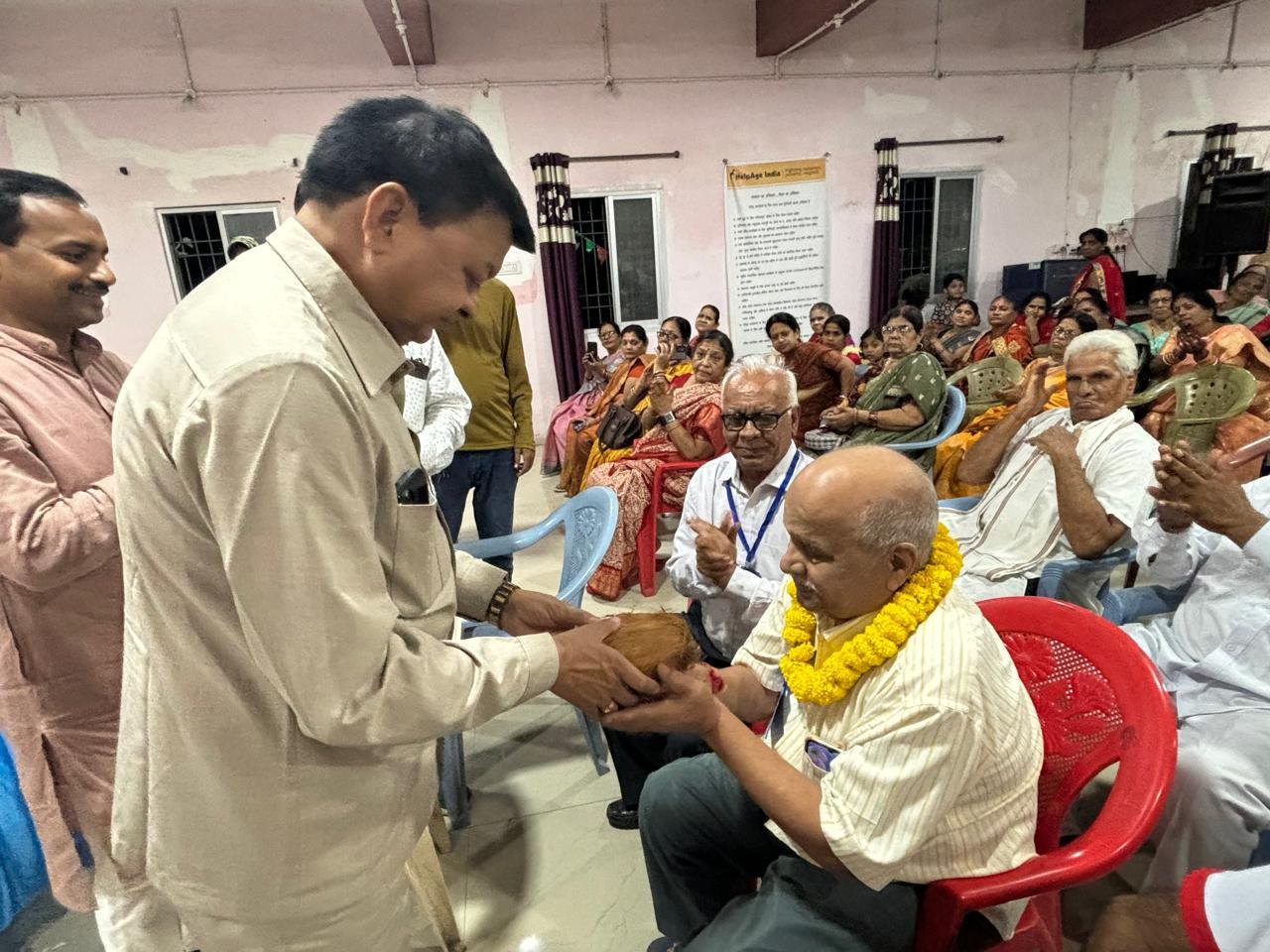 The society where elders are respected, that society progresses: Industries Minister Lakhan Lal Dewangan.