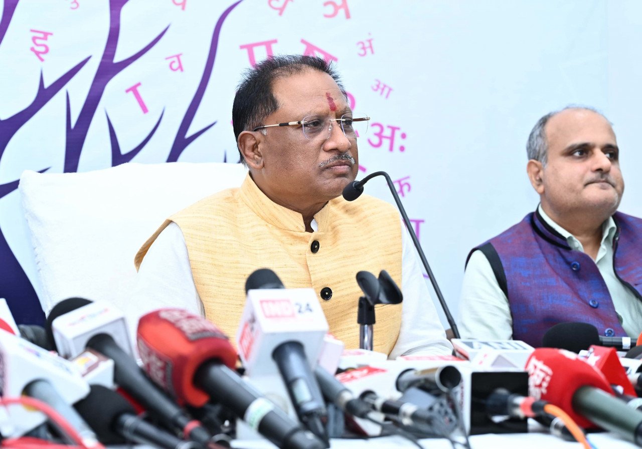 Chief Minister Vishnu Dev Sai made a big announcement on Hindi Day