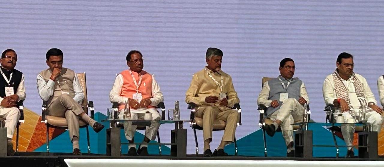 Chief Minister Vishnu Dev Sai attends the 4th 'Global Renewable Energy Investors Meet and Expo' (Re-Invest)