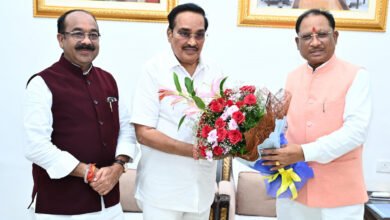 Photo of मुख्यमंत्री साय से केंद्रीय जलशक्ति मंत्री सी आर पाटिल ने की सौजन्य मुलाकात