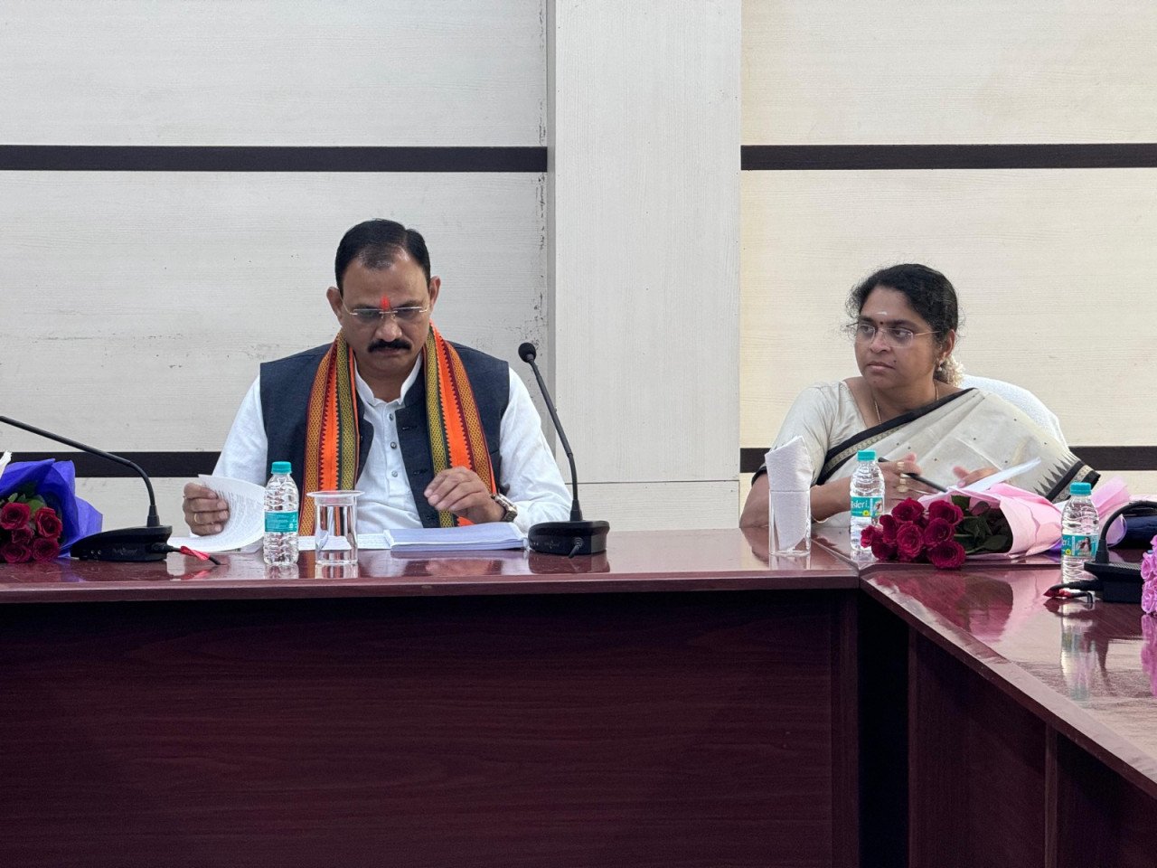 Meeting of the Board of Directors of Chhattisgarh State Beverages Corporation under the chairmanship of Shyam Bihari Jaiswal.