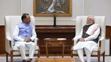 Photo of मुख्यमंत्री विष्णुदेव साय की प्रधानमंत्री नरेंद्र मोदी से मुलाकात