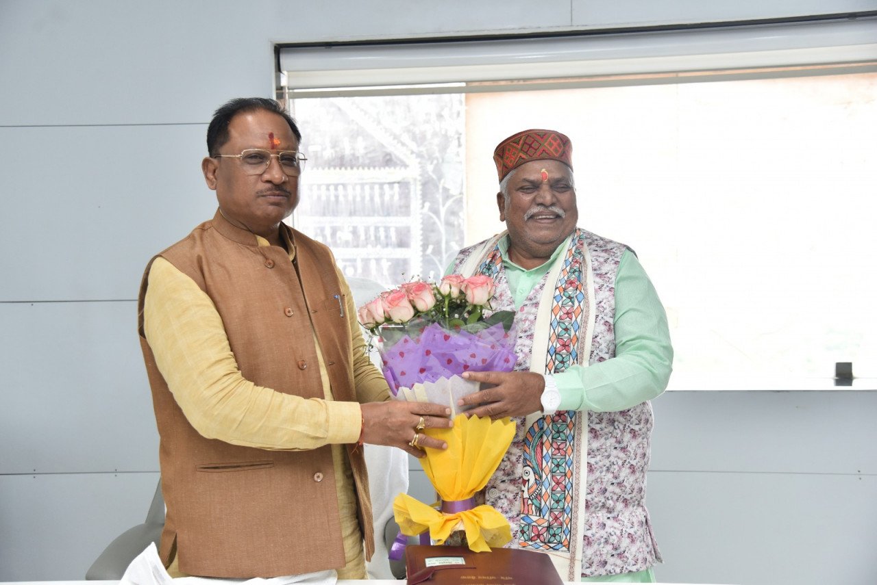 Bihar's Forest and Cooperation Minister Dr. Prem Kumar paid courtesy call on Chief Minister Vishnu Dev Sai.