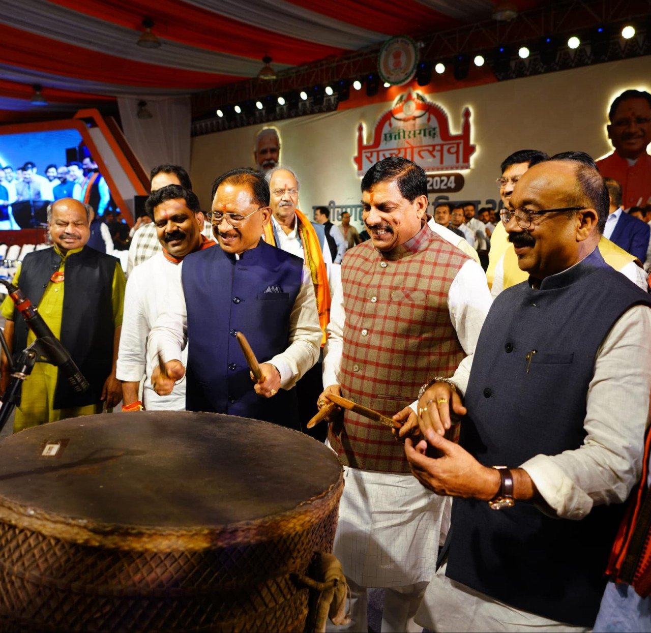 Madhya Pradesh Chief Minister Dr. Mohan Yadav inaugurated the three-day Chhattisgarh Rajyotsav