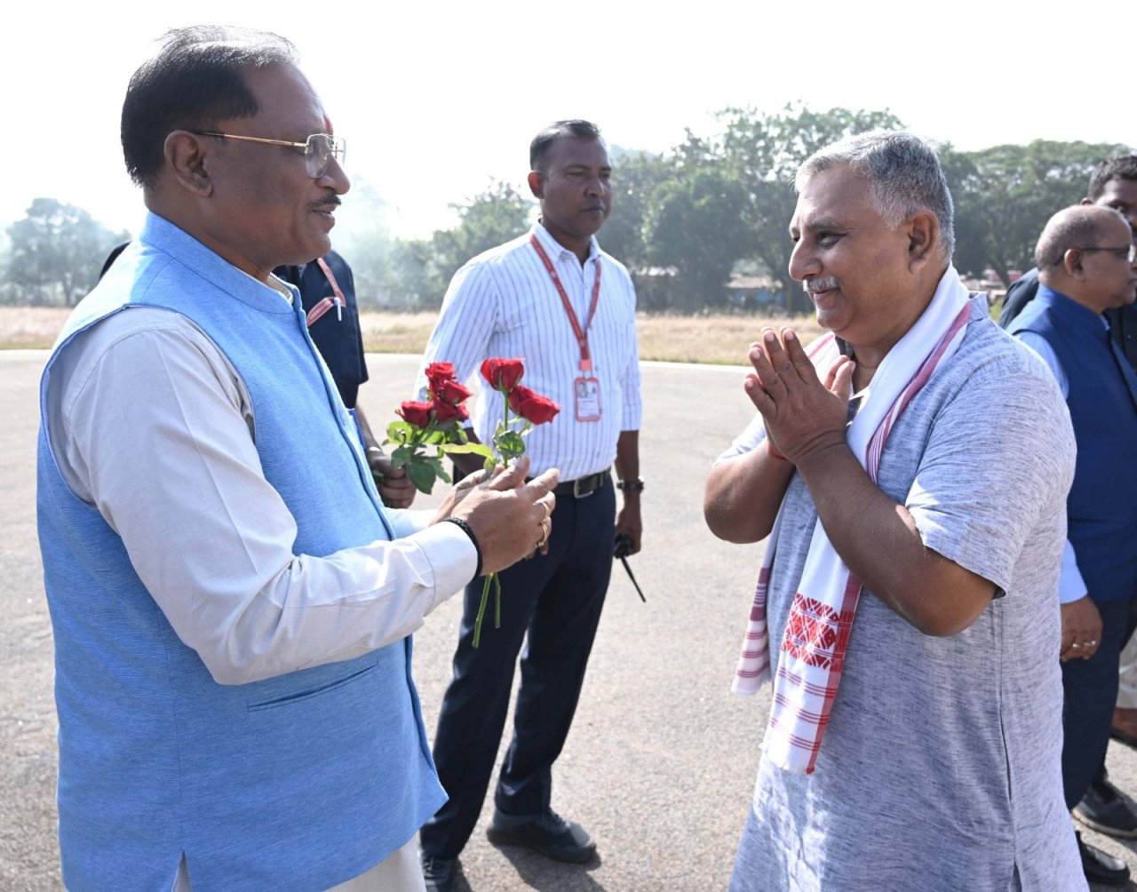 Chief Minister Vishnu Dev Sai and Union Minister Mandaviya reached Jashpur.