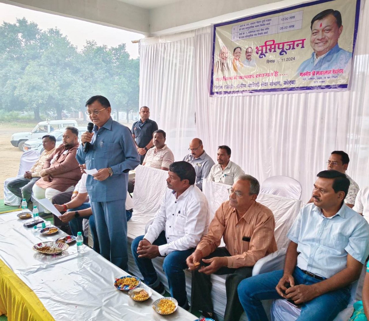 There is no shortage of funds nor delay in development works in the double engine government: Industries Minister Lakhan Lal Dewangan.