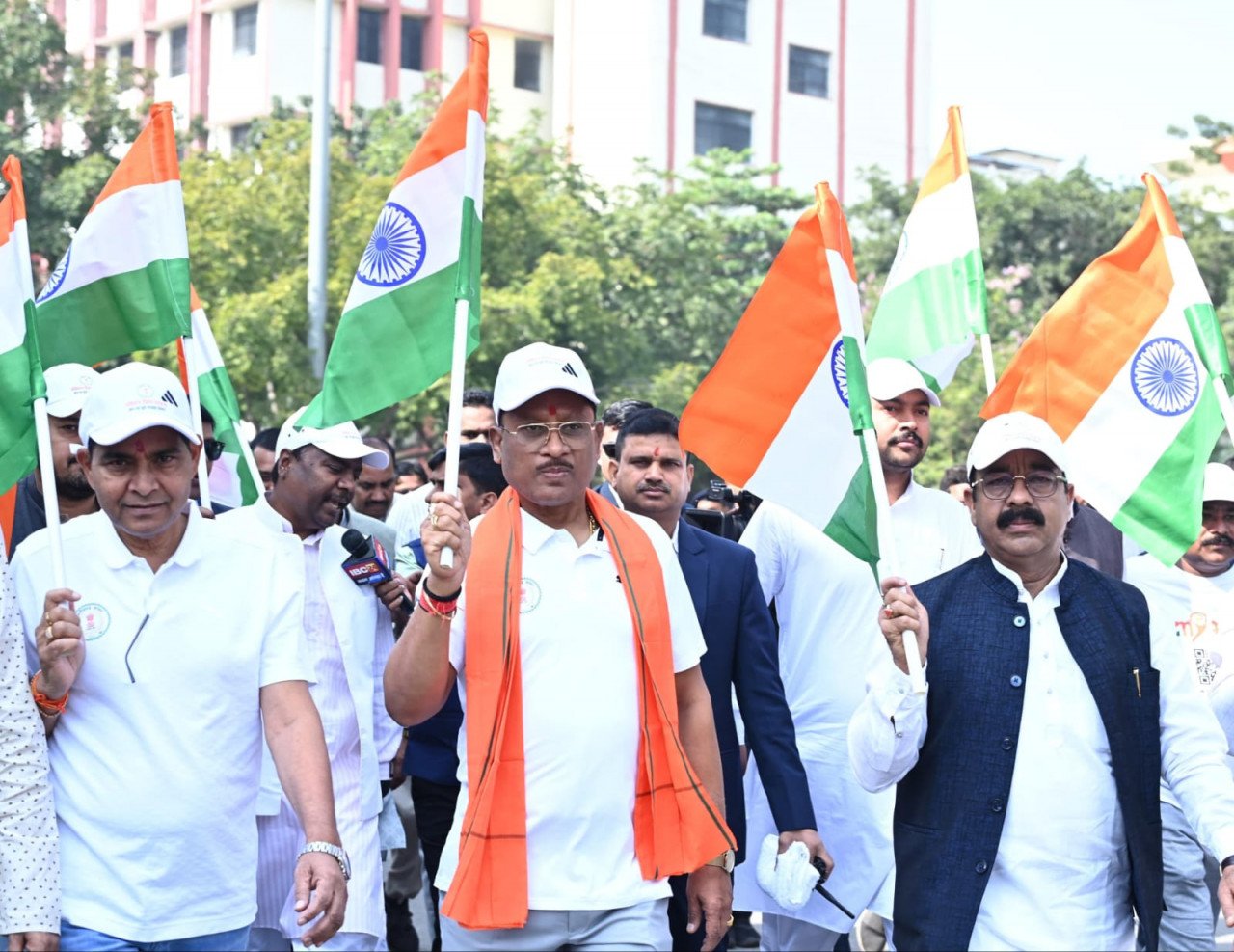 Ministers and MLAs including Chief Minister participated in the Constitution Day Padyatra.