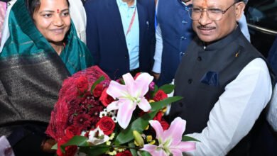 Photo of मंत्री लक्ष्मी राजवाड़े ने नवा रायपुर स्थित नवीन शासकीय आवास में किया गृह प्रवेश