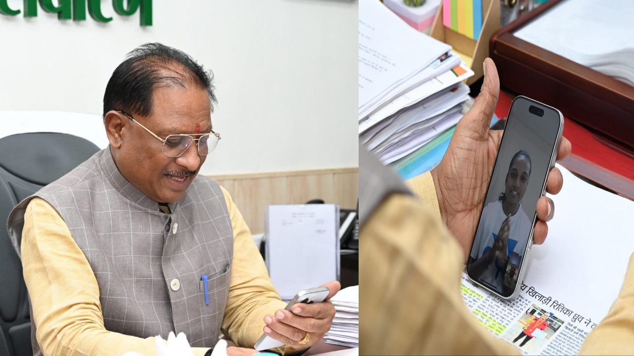 Chief Minister praised the spirit of Ritika, daughter of a laborer father.