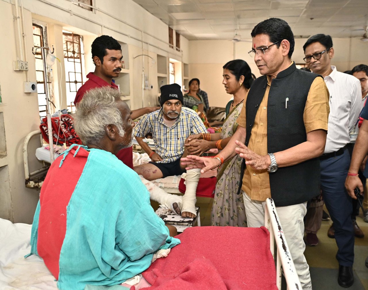 Asked about the condition of the patients after reaching the hospital